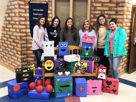 Leadership Students creative and sharing this Valentine's Day