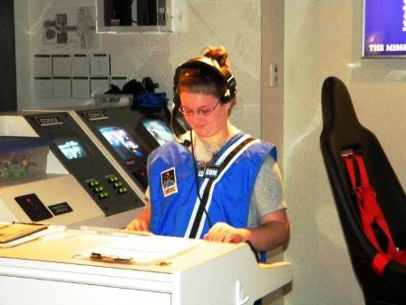Alexa VanCleve at Challenger Center