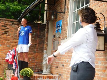 Amy McGrath visits Paducah for outdoor socially distanced rally