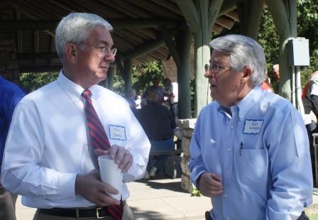 Judge Tim Stark and Sen. Ken Winters at PADD Fish Fry