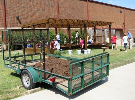 Sedalia Outdoor Classroom under construction