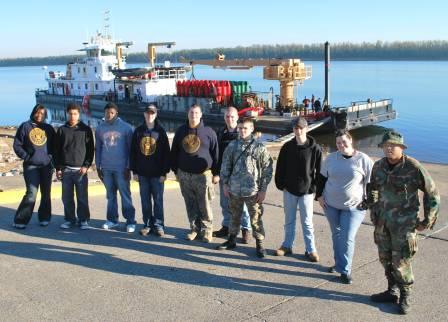 Students from left to right are:  Chay Sims, Cody Thomas, Branden Diggs, Dustin Shirley, Patrick Lane, Brandon Hummel, Benjamin Kohler, Matthew Riley, Rebecca Boone, and Matthew Gager.