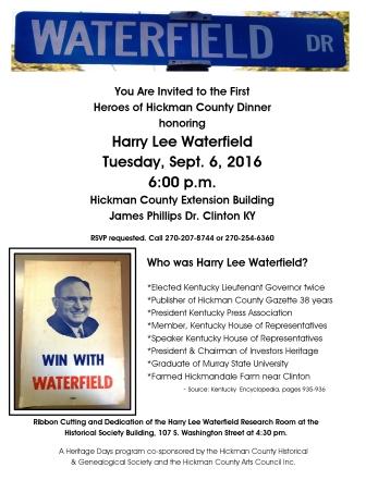 Waterfield dinner - September 6th
