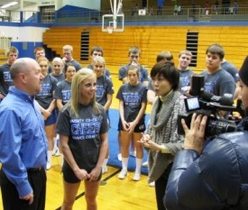 Graves Cheerleaders’ achievements draw attention of Japanese TV 