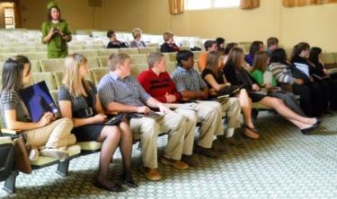 Leadership students visit MSU and Mayfield