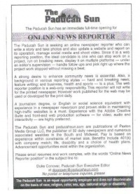 Online Paducah Sun Newspaper seeks new identity and workers