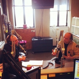 Drought and LPs - Potter enjoys a visit with WKMS