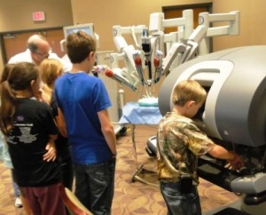 Western Baptist offered team members time to see the Da Vinci surgical robot 