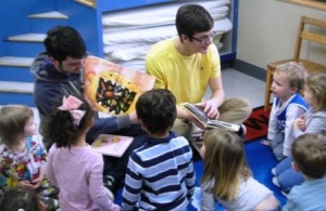 Lone Oak students read to tots for day of caring