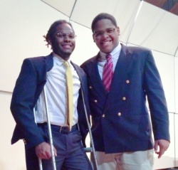 Denson and Chisom compete in voice contest