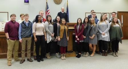Hickman County Chamber Leadership students interact with local officials