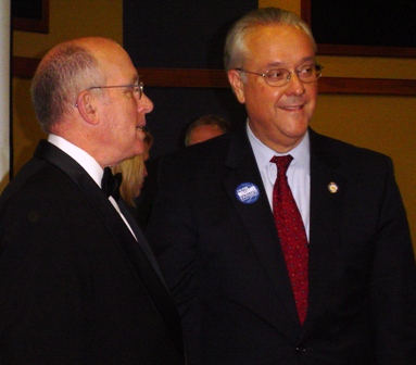 MC Bob Valentine and Senate President David Williams