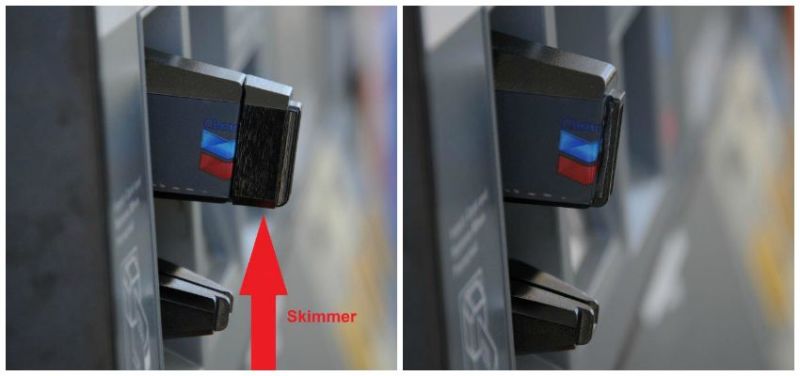 Look at the gas pump - skimmers trying to steal your $$